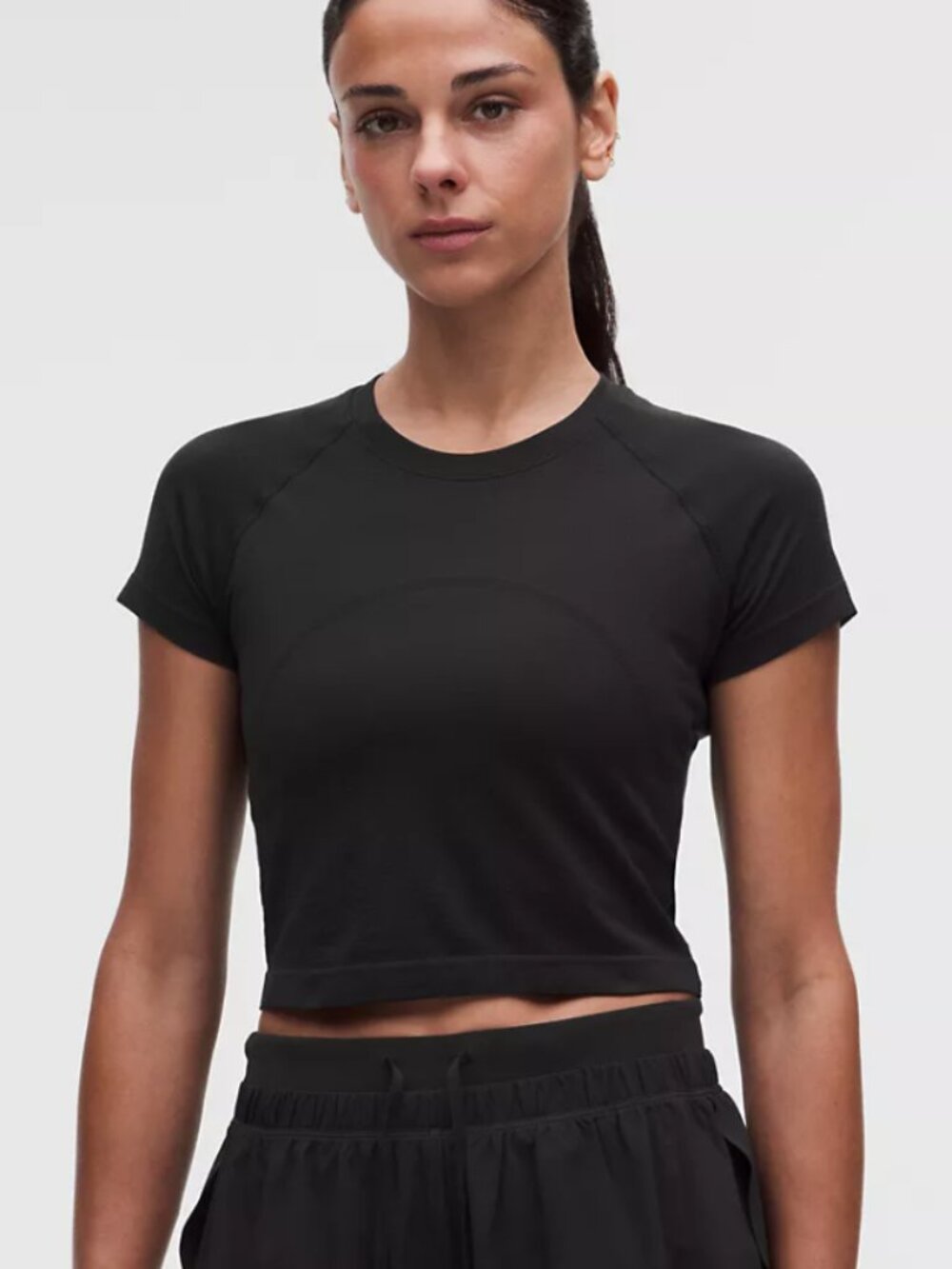 NWOT Lululemon Swiftly Cropped T-shirt Size 10